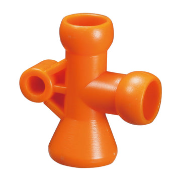 Orange plastic Jeton connector for 1/4" coolant hose system, model V-62426
