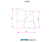 Τεχνικά χαρακτηριστικά V-64620 - Σύνδεσμος 90° για Σύστημα Σαπουνελαίου 1/2"