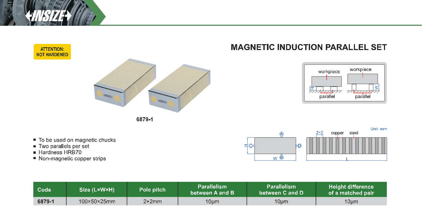 Magnetic induction parallel set