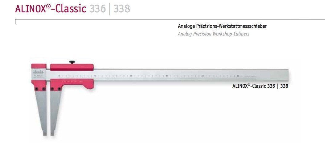 Παχύμετρο ALINOX Αλουμινιου Μεγάλοι Σιαγώνες