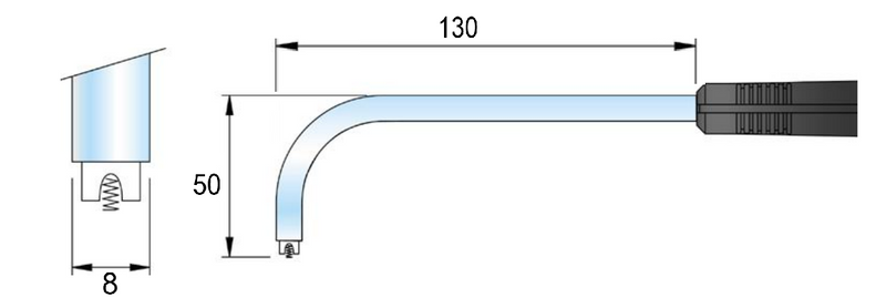 Θερμοστοιχείο K Επιφανείας 900 °C - Aκρίβεια ±1.5 °C
