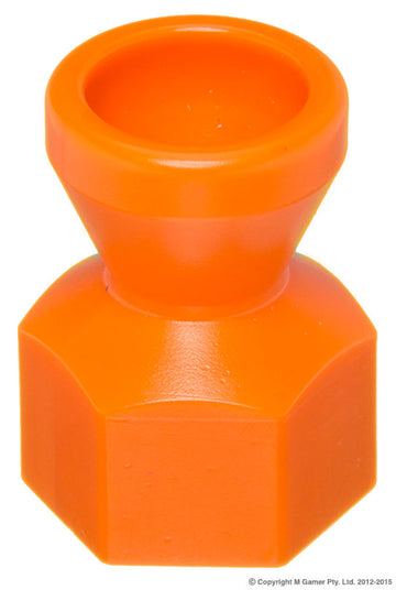 Σύνδεσμος Jeton V-82052 θηλυκού σπειρώματος 1/4" BSPT (R), πορτοκαλί εξάγωνος αντάπτορας για σαπουνέλαιο 1/4"
