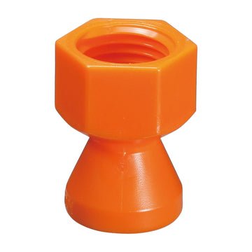 Jeton V-82062 σύνδεσμος θηλυκού σπειρώματος NPTF 1/4", πορτοκαλί εξάγωνος αντάπτορας για σαπουνέλαιο 1/4"