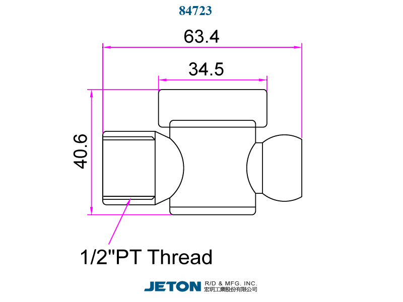 1/2" Male Thread Switch for Coolant System 1/2"