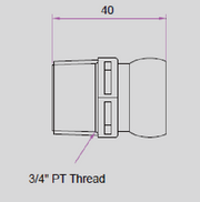 Τεχνικά χαρακτηριστικά V-86064 - Σπείρωμα 3/4" για  Συστημα Σαπουνελαίου 3/4"