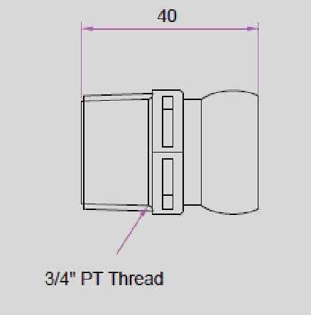 Τεχνικά χαρακτηριστικά V-86064 - Σπείρωμα 3/4" για  Συστημα Σαπουνελαίου 3/4"