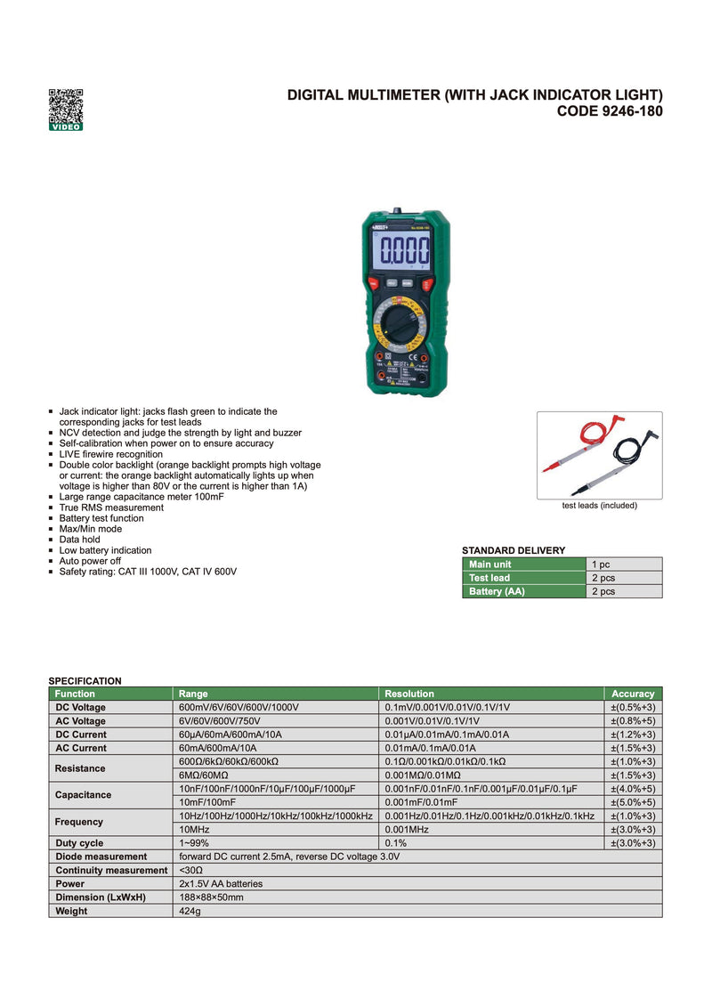 Πολύμετρο Insize