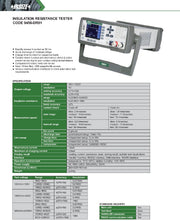 Μετρητής αντίστασης μόνωσης 9456-DR01 10V~1000V - Image 2
