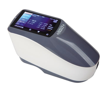Insize 9710 colour spectrophotometer with colour touchscreen, white-grey body and Insize logo
