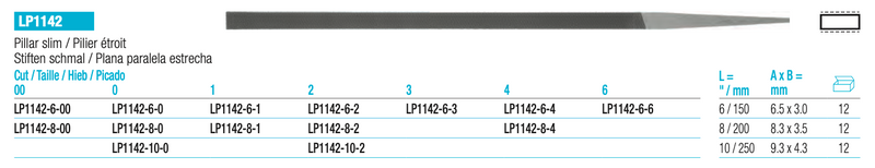 Λίμα Ακριβείας Πλατιά Λεπτή