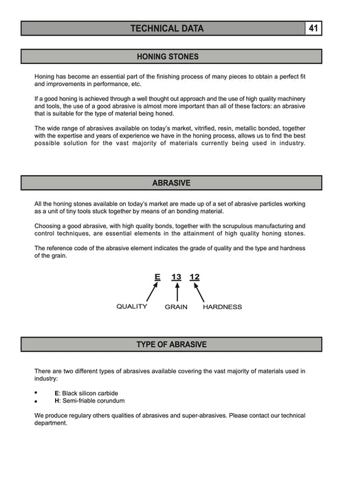 Πέτρες Honing Ø104-533mm για Extensions