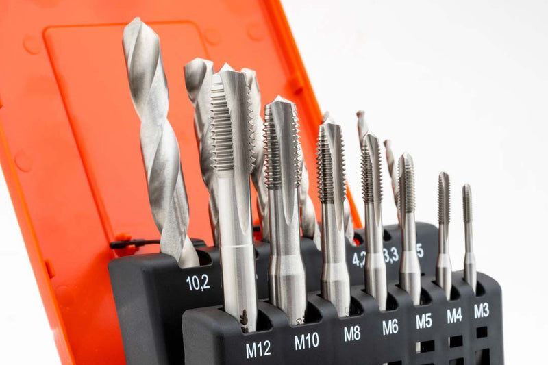 Σετ Κολαουζα Μηχανής HSSE (Co 5%) + Τρυπάνια  | (M3-M12) - Κοβαλτίου Baer