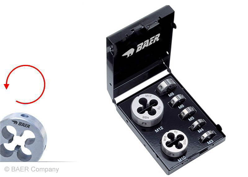 Σετ Φιλιέρες HSS | (M3-M12) - Αριστερές Baer