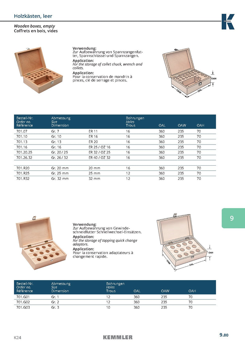 Ξύλινο κουτί για collet και κώνο - Image 3