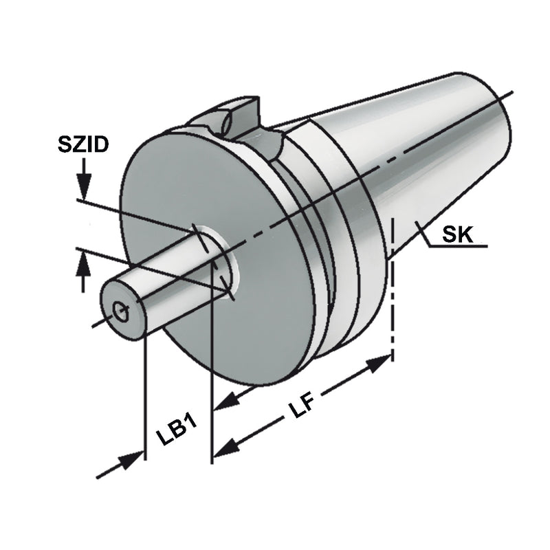 Κώνος BT για τσοκ τρυπανιών B (Kemmler) - Image 2