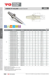 Κώνος BT Shrink Fit της YG με έξτρα κανάλια και τρύπες για σαπουνέλαιο - Image 3