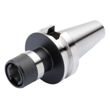 Kemmler BT-SYTC BT toolholder without compensation for TC tapping chuck, metal with black ring and knurled collar