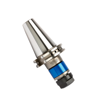 Κώνος BT YG BT-SYTER για synchro tapping chuck με ER collet, μεταλλικός με μπλε δακτύλιο και μαύρο παξιμάδι