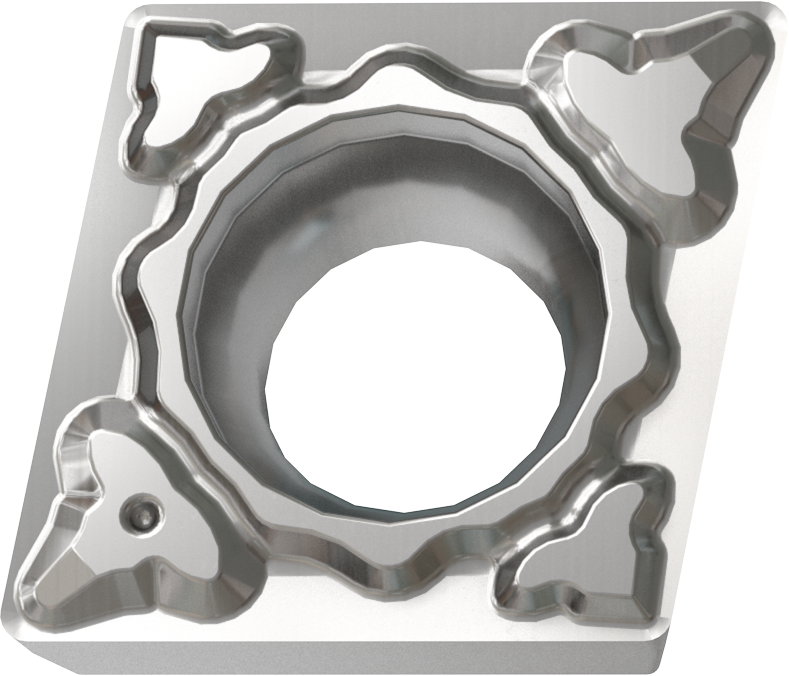 CCMT0903**-PF Cermet Inserts for Steel, Cast Iron and Stainless Steel - Finishing