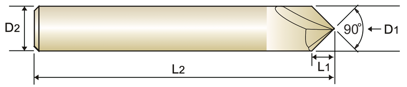 Κονδυλι 90° Chamfer Cut Καρβιδίου Επικαλυμμένο YG - Image 6