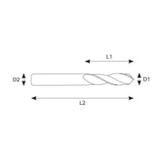 Τρυπανια Καρβιδιου 2D Ακάλυπτα Yg