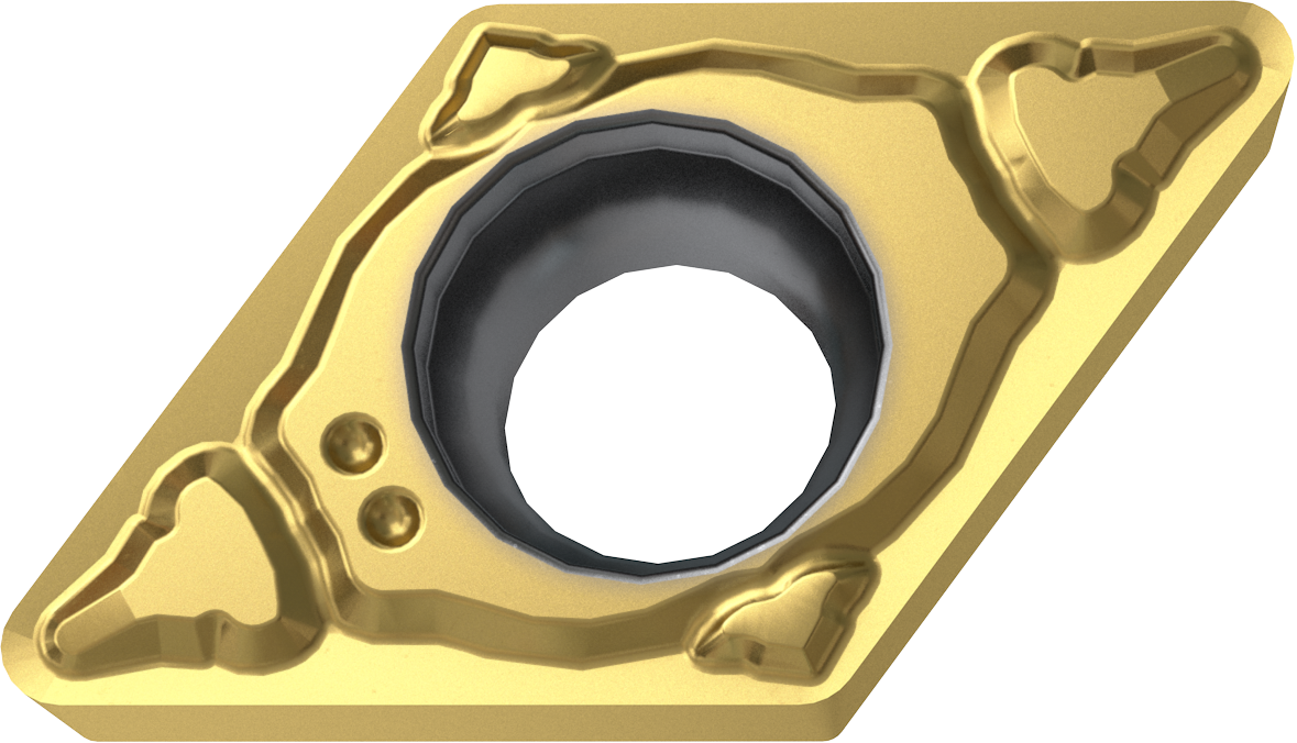 Πλακίδια DCMT0702**-MF για Inox - Φινίρισμα