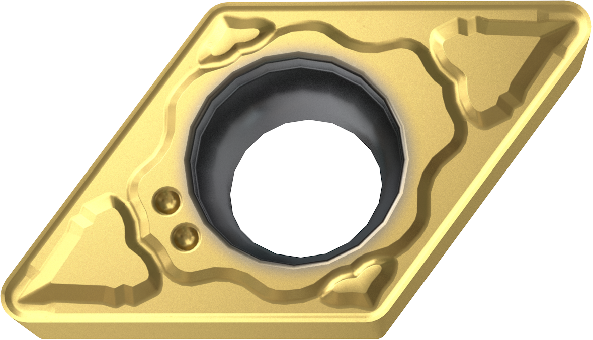 Πλακίδια DCMT0702**-MM για Ατσάλια και Inox - Γενική Χρήση