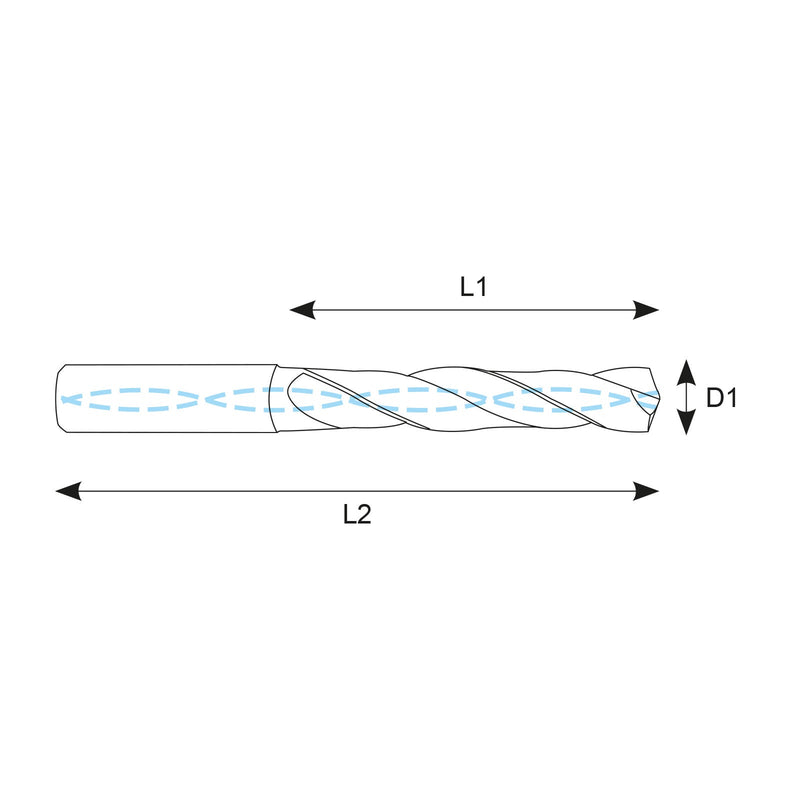 DREAM DRILLS INOX Τρυπανια Καρβιδιου 3D Επικαλυμμένα through Coolant Ø3-11.9 mm Yg