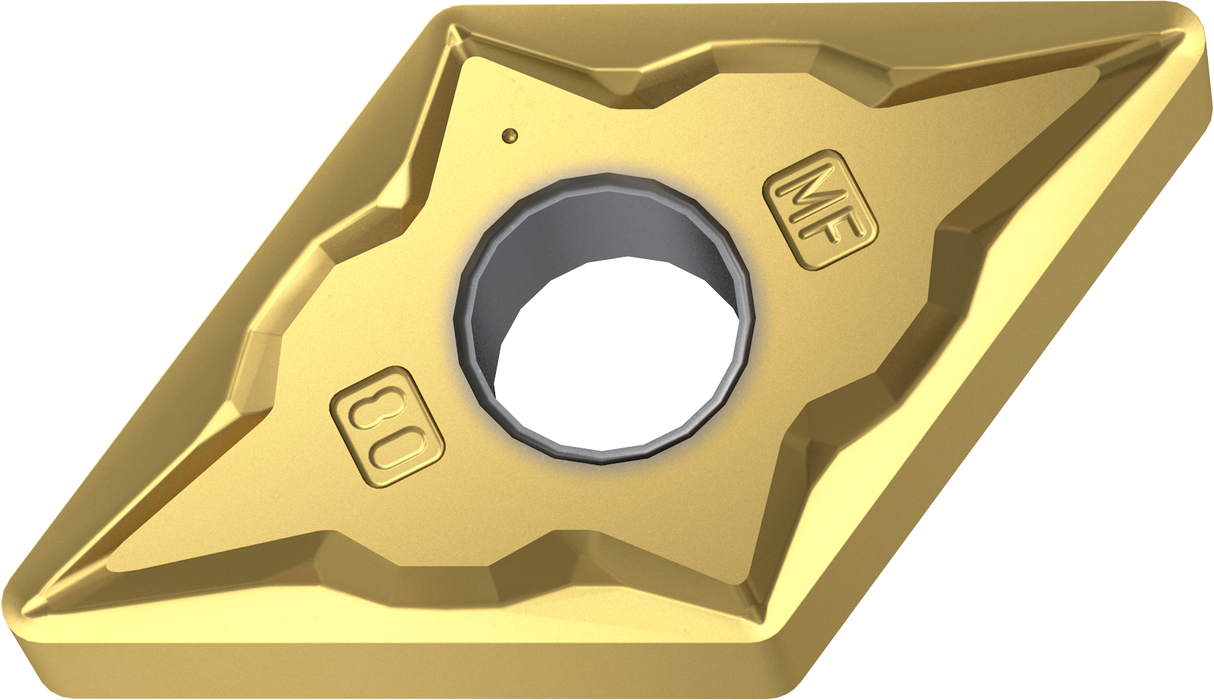 DNMG1504**-MF Inserts for Stainless Steel - Finishing