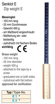 Βαρίδι Ορειχάλκινο 103 x 25 mm 400g Richter