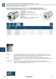 Collet ER  Sealed 120bar της Kemmler, με 3μm runout με έξτρα τρύπες για ψυκτικό - Image 3