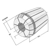 Collet ER Μεγάλης Ακρίβειας της Kemmler, με 3μm runout - Image 2