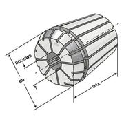 Collet ER Ακριβείας της Kemmler, με 5μm runout INOX - Image 2