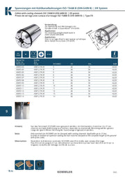 Collet ER  Sealed 21bar της Kemmler, με 15μm runout με έξτρα τρύπες για ψυκτικό - Image 6