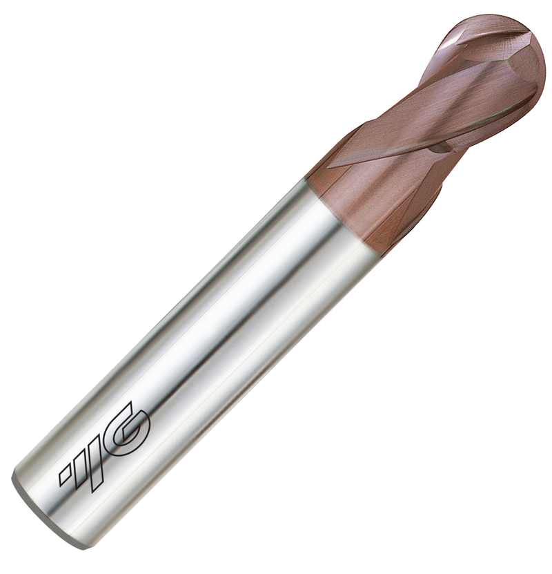 Κονδύλι 2 Φτερο Ball Nose Καρβιδίου K-2 Short