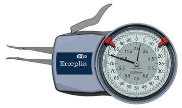 Kroeplin KAI-60 IP65 dial internal caliper gauge, with round dial and slim measuring jaws up to 60 mm