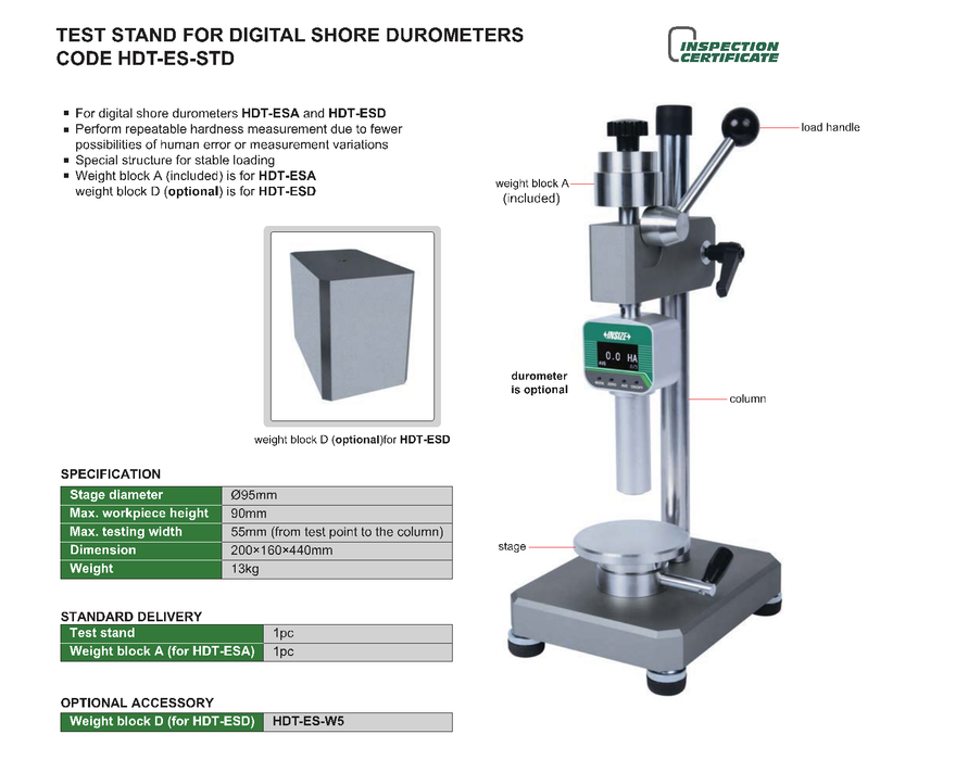 Βάση για το σκληρόμετρο HDT-ESA