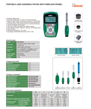 Φορητό Σκληρόμετρο Αναπήδησης Leeb Wiresless Insize