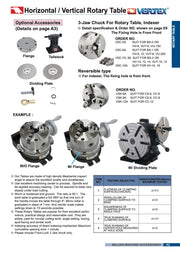 Περιστρεφόμενο Τραπέζι - Διαιρέτης Ø110-406 mm Vertex