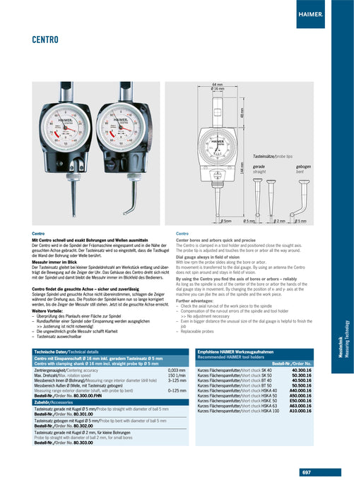 3D Tester Milling Machine Zero Setter IP67