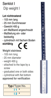 Βαρίδι Ανοξείδωτο 103 x 25 mm 400g Richter