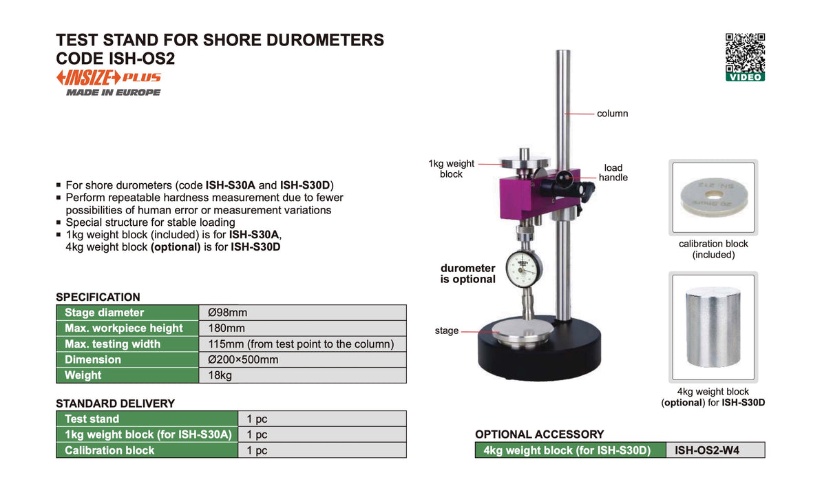 Base for Shore Hardness Tester (does not include hardness tester)