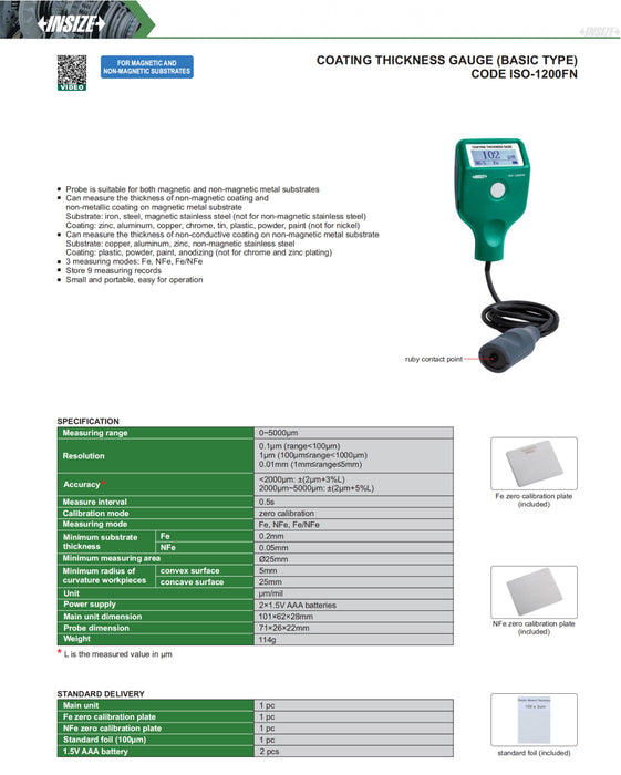 Caliper Coating - Painting Ferous and NonFerous 5000 μm
