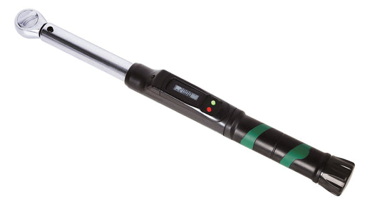 Ηλεκτρονικό ροπόκλειδο Insize IST-19WM 12-300 Nm, μαύρη λαβή με πράσινες ρίγες και οθόνη LCD