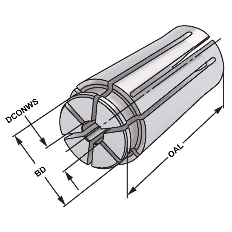 Collet KPS Sealed Ακριβείας της Kemmler με μέγιστο runout 5μm και 100bar TSC - Image 2