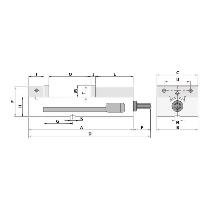 Μέγγενη Φρέζας Mechanical Kemmler