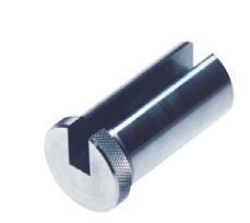 Οδηγός κοπτικού εσωτερικής σφήνας (keyway broach) 115700, κυλινδρικός μεταλλικός με εγκοπή και ραβδωτό άκρο