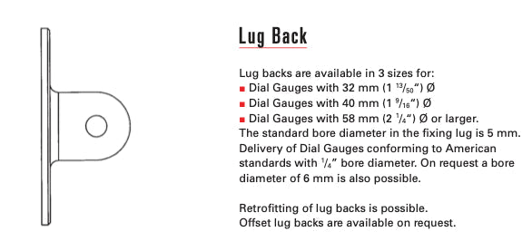 Πλάτη για ρολόι γράφτη KM 4 Ø40mm Kafer