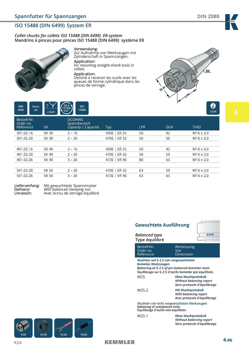 Κώνος NT (ISO) για Collet ER DIN2080 - Image 3