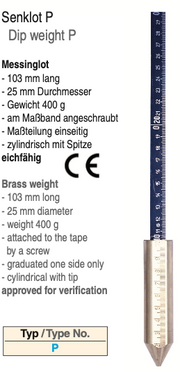 Βαρίδι Ορειχάλκινο 103 x 25 mm 400g Richter